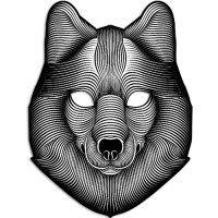 Световая маска с датчиком звука GeekMask Shadow Wolf (GM-WLF)