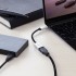 Адаптер Just Mobile AluCable USB-С 3.0 на USB (15 см) серебристый / чёрный оптом