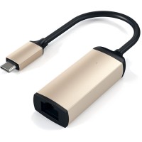 Адаптер Satechi USB Type-C to Ethernet Adapter (ST-TCENG) золотистый