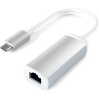 Адаптер Satechi USB Type-C to Ethernet Adapter (ST-TCENS) серебристый