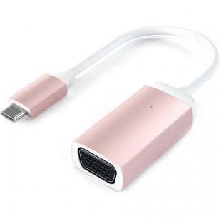 Адаптер Satechi USB Type-C to VGA 1080P 60HZ Adapter (ST-TCVGAR) розовое золото оптом
