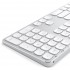 Беспроводная клавиатура Satechi Aluminum Bluetooth Wireless Keyboard с русскими буквами серебристая (ST-AMBKS-RU) оптом