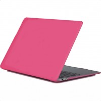 Чехол Crystal Case для MacBook Air 13" (2018) ярко-розовый