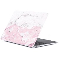 Чехол Gurdini для MacBook Pro 13" с и без Touch Bar (USB-C) розовый мрамор (Стиль 9)