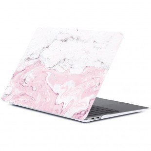 Чехол Gurdini для MacBook Pro 13 с и без Touch Bar (USB-C) розовый мрамор (Стиль 9) оптом