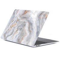 Чехол Gurdini для MacBook Pro 13" с и без Touch Bar (USB-C) серый мрамор (Стиль 5)