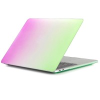 Чехол Gurdini Gradient для MacBook Pro 13" с и без Touch Bar (USB-C) розово-зелёный (Стиль 3)