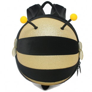 Детский рюкзак Supercute блестящий Мини Пчелка SF056 блестящий золотой оптом