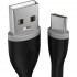 Гибкий кабель Satechi Flexible Type-C Charging Cable (0.25 метра) чёрный (ST-FCC10B) оптом
