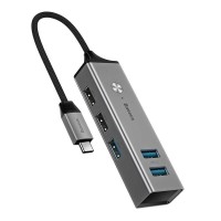 Хаб Baseus Cube USB-C (CAHUB-DOG) темно-серый