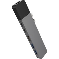 Хаб HyperDrive NET 6-in-2 Hub для MacBook (USB-C) серый космос (GN28N-GRAY)