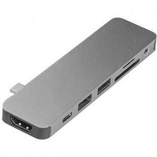 Хаб HyperDrive SOLO 7-in-1 USB-C Hub для MacBook серый космос (GN21D-GRAY) оптом