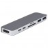 Хаб HyperDrive Thunderbolt 3 USB-C Hub for Macbook Pro серый оптом