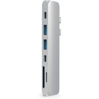Хаб Satechi Aluminum Type-C Pro Hub Adapter для MacBook Pro (USB-C) серебристый (ST-CMBPS)