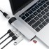 Хаб Satechi Aluminum Type-C Pro Hub Adapter With Ethernet для MacBook Pro (USB-C) серебристый (ST-TCPHES) оптом