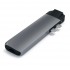 Хаб Satechi Aluminum Type-C Pro Hub Adapter With Ethernet для MacBook Pro (USB-C) серый космос (ST-TCPHEM) оптом