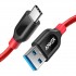 Кабель Anker PowerLine+ USB-C to USB 3.0 Nylon Braided (0,9 метра) красный (A8168H91) оптом
