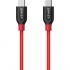 Кабель Anker PowerLine+ USB-C to USB-C 2.0 Nylon Braided (0,9 метра) красный (A8187H91) оптом