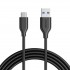 Кабель Anker PowerLine USB-C to USB 3.0 (1.8 метра) чёрный (A8166011) оптом