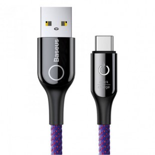 Кабель Baseus C-Shaped Light Intelligent Type-C Cable (CATCD-05) фиолетовый оптом
