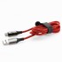Кабель Baseus C-Shaped Light Intelligent Type-C Cable (CATCD-09) красный оптом
