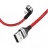 Кабель Baseus Green U-shaped lamp Mobile Game Cable USB for iP 1.5A (2 метра) красный (CALUX-B09) оптом