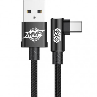 Кабель Baseus MVP Elbow USB-C to USB (2 метра) чёрный оптом