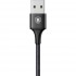 Кабель Baseus Rapid Series 3 in 1 Cable Lightning+USB-C+micro-USB (1.2 метра) чёрный (CAMLT-SU01) оптом