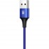 Кабель Baseus Rapid Series 3 in 1 Cable Lightning+USB-C+micro-USB (1.2 метра) синий (CAMLT-SU13) оптом