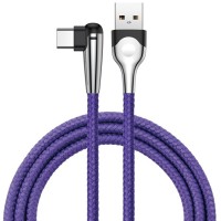 Кабель Baseus Sharp-bird mobile game cable USB to Type-C 3A (1 метр) фиолетовый (CATMVP-D03)