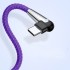 Кабель Baseus Sharp-bird mobile game cable USB to Type-C 3A (1 метр) фиолетовый (CATMVP-D03) оптом