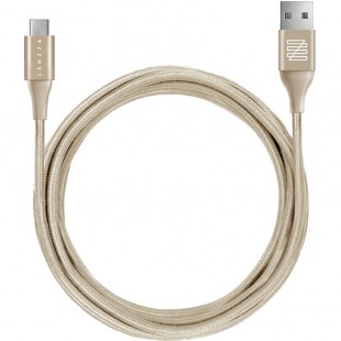 Кабель Lenzza USB to USB-C Kevlar Nylon Braided Charge Cable (2 метра) золотистый оптом
