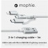 Кабель Mophie 3 in 1 Charging Cable USB-C+Lightning+Micro-USB (1 метр) белый оптом