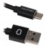 Кабель Qumo Sync & Charge USB Type-C в стальной оплётке чёрный оптом