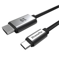 Кабель XtremeMac Type-C to HDMI Cable (1 метр) cерый космос