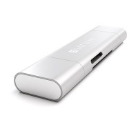 Картридер Satechi Aluminum Type-C USB 3.0 and Micro/SD Card Reader серебристый (ST-TCCRAS)