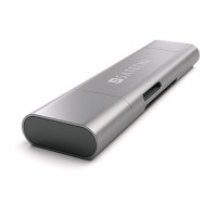 Картридер Satechi Aluminum Type-C USB 3.0 and Micro/SD Card Reader серый космос (ST-TCCRAM)