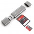 Картридер Satechi Aluminum Type-C USB 3.0 and Micro/SD Card Reader серый космос (ST-TCCRAM) оптом
