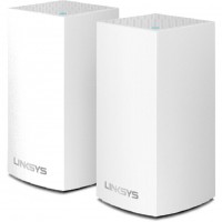 Комплект роутеров Linksys Velop Intelligent Dual-Band Mesh Wi-Fi System (2-pack) белый (AC2600)