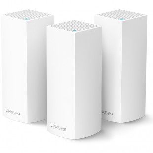 Комплект роутеров Linksys Velop Intelligent Tri-Band Mesh Wi-Fi System (3-pack) белый (AC6600) оптом