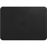 Кожаный чехол Apple Leather Sleeve для MacBook Pro 13" без и с Touch bar (USB-C) чёрный