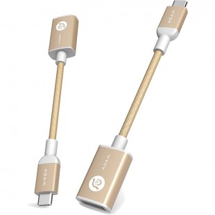 Переходник ADAM elements CASA F13 USB Type-C to USB (Female) золотой оптом