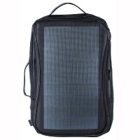 Рюкзак с солнечной панелью Qumo PowerAid Solar Bag чёрный / серый