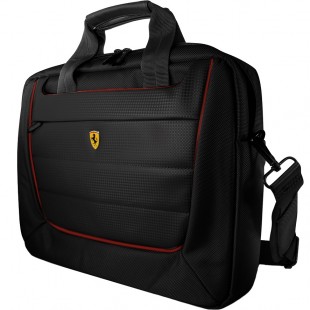 Сумка Ferrari Pit Stop Collection New Scuderia для MacBook 15 чёрная (FECB15BK) оптом