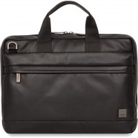 Сумка Knomo Foster Leather Briefcase для ноутбуков 14" чёрная