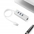 USB-хаб Anker Aluminum 3-Port USB 3.0 and Ethernet Hub серебристый (A7514041) оптом