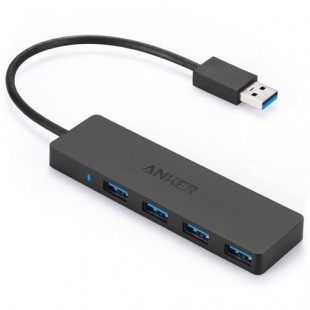 USB-хаб Anker Ultra Slim USB 3.0 (A7516011) чёрный оптом