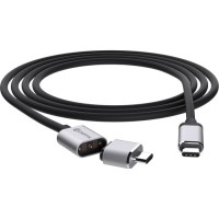 Зарядный кабель Griffin BreakSafe Magnetic USB-C Power Cable (1,8 метра) чёрный