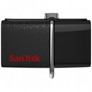 Флешка SanDisk Ultra Dual 3.0 64 Гб для Android чёрная оптом