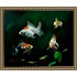 Интерьерная картина маслом (40 х 50 см) Рыбки оптом